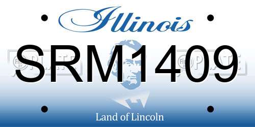 SRM1409 Illinois License Plate