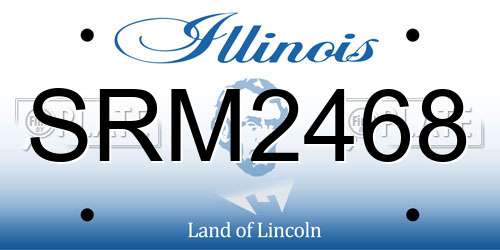 SRM2468 Illinois License Plate