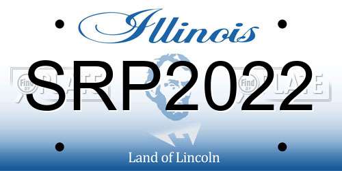 SRP2022 Illinois License Plate