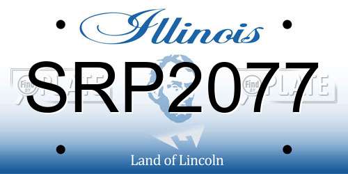 SRP2077 Illinois License Plate