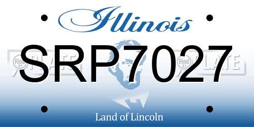 SRP7027 Illinois License Plate