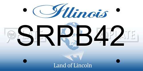 SRPB42 Illinois License Plate