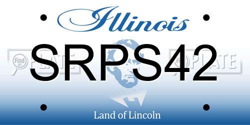 SRPS42 Illinois License Plate