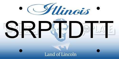 SRPTDTT Illinois License Plate
