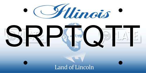 SRPTQTT Illinois License Plate