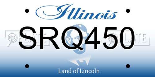 SRQ450 Illinois License Plate