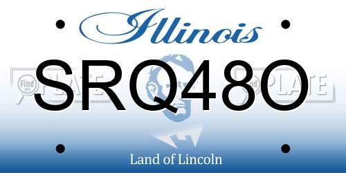SRQ48O Illinois License Plate