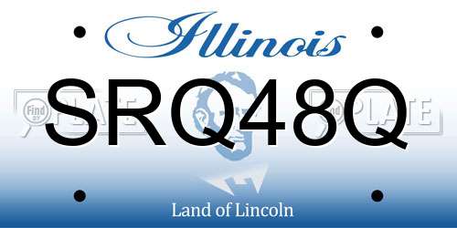 SRQ48Q Illinois License Plate