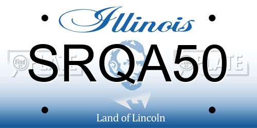 SRQA50 Illinois License Plate