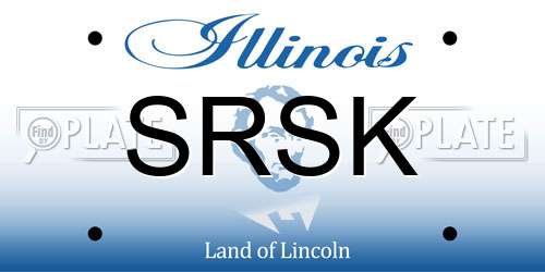 SRSK Illinois License Plate