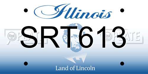 SRT613 Illinois License Plate