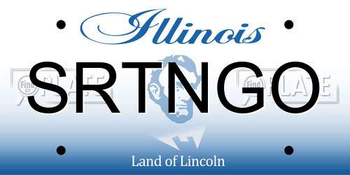 SRTNGO Illinois License Plate