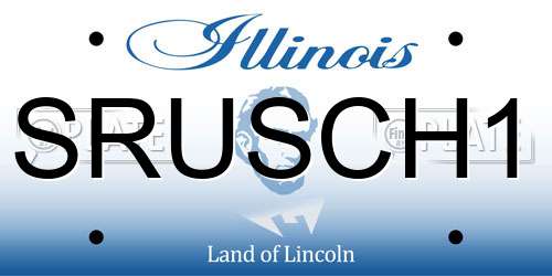 SRUSCH1 Illinois License Plate