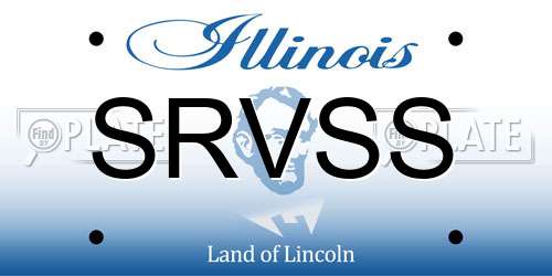 SRVSS Illinois License Plate