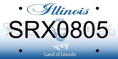 SRX0805 Illinois License Plate
