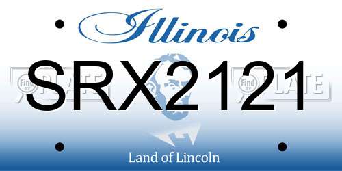 SRX2121 Illinois License Plate