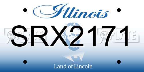 SRX2171 Illinois License Plate
