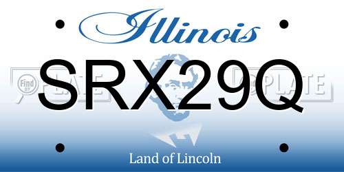 SRX29Q Illinois License Plate