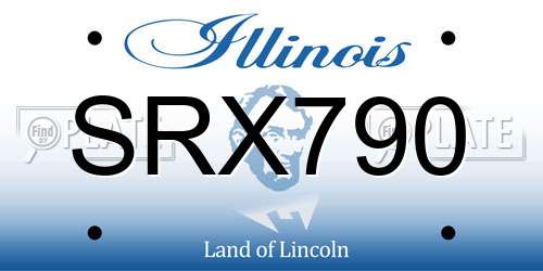 SRX790 Illinois License Plate