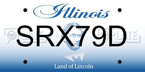 SRX79D Illinois License Plate
