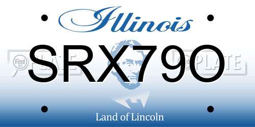 SRX79O Illinois License Plate