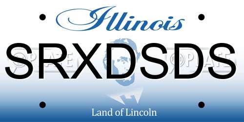 SRXDSDS Illinois License Plate