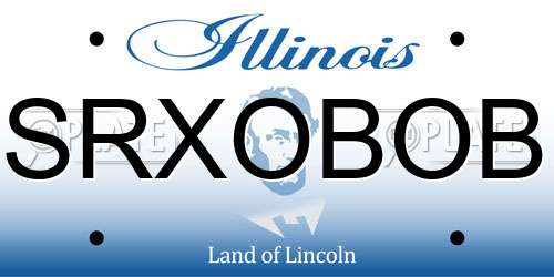 SRXOBOB Illinois License Plate