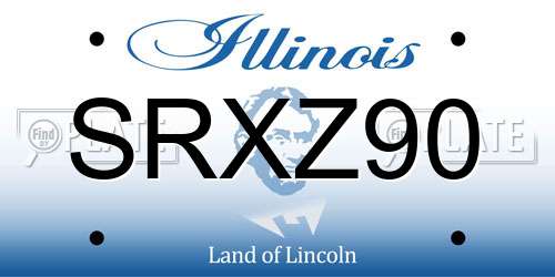 SRXZ90 Illinois License Plate