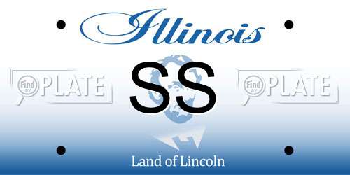 SS Illinois License Plate