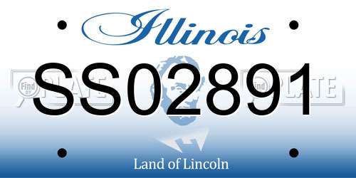 SS02891 Illinois License Plate