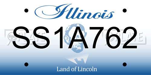 SS1A762 Illinois License Plate