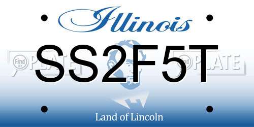 SS2F5T Illinois License Plate