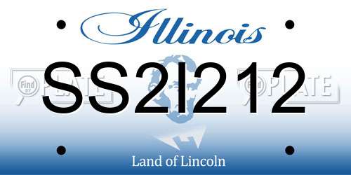 SS2I212 Illinois License Plate