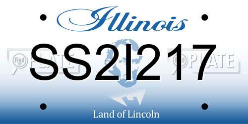 SS2I217 Illinois License Plate
