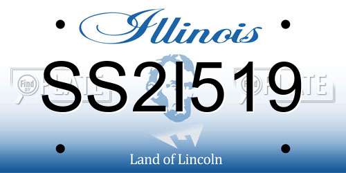 SS2I519 Illinois License Plate