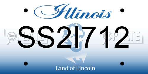 SS2I712 Illinois License Plate