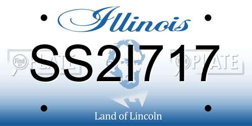 SS2I717 Illinois License Plate