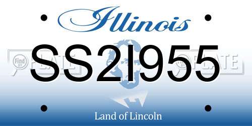 SS2I955 Illinois License Plate