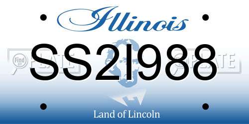 SS2I988 Illinois License Plate