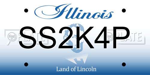 SS2K4P Illinois License Plate