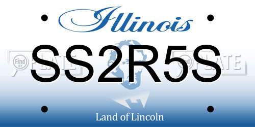 SS2R5S Illinois License Plate
