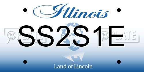SS2S1E Illinois License Plate