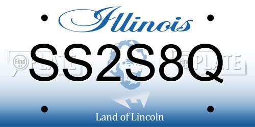 SS2S8Q Illinois License Plate