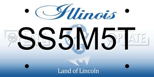SS5M5T Illinois License Plate