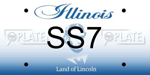 SS7 Illinois License Plate