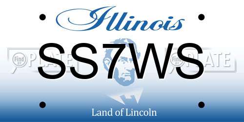 SS7WS Illinois License Plate