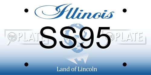 SS95 Illinois License Plate