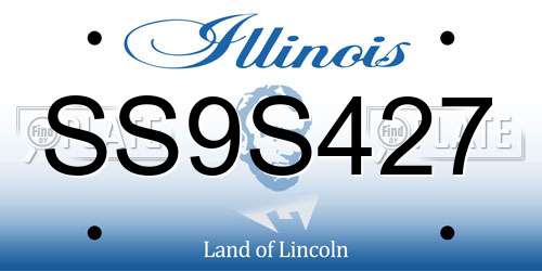 SS9S427 Illinois License Plate