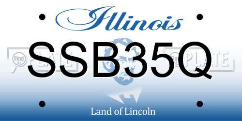 SSB35Q Illinois License Plate