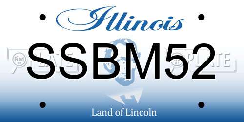 SSBM52 Illinois License Plate